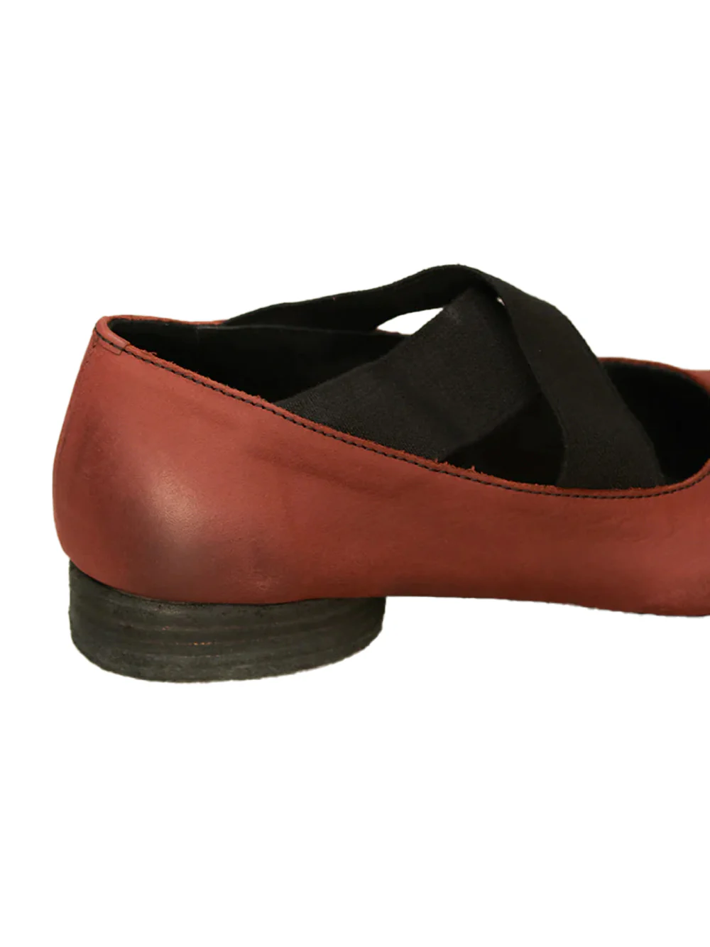 Uma Wang Red Leather Ballet Shoes - Image 6