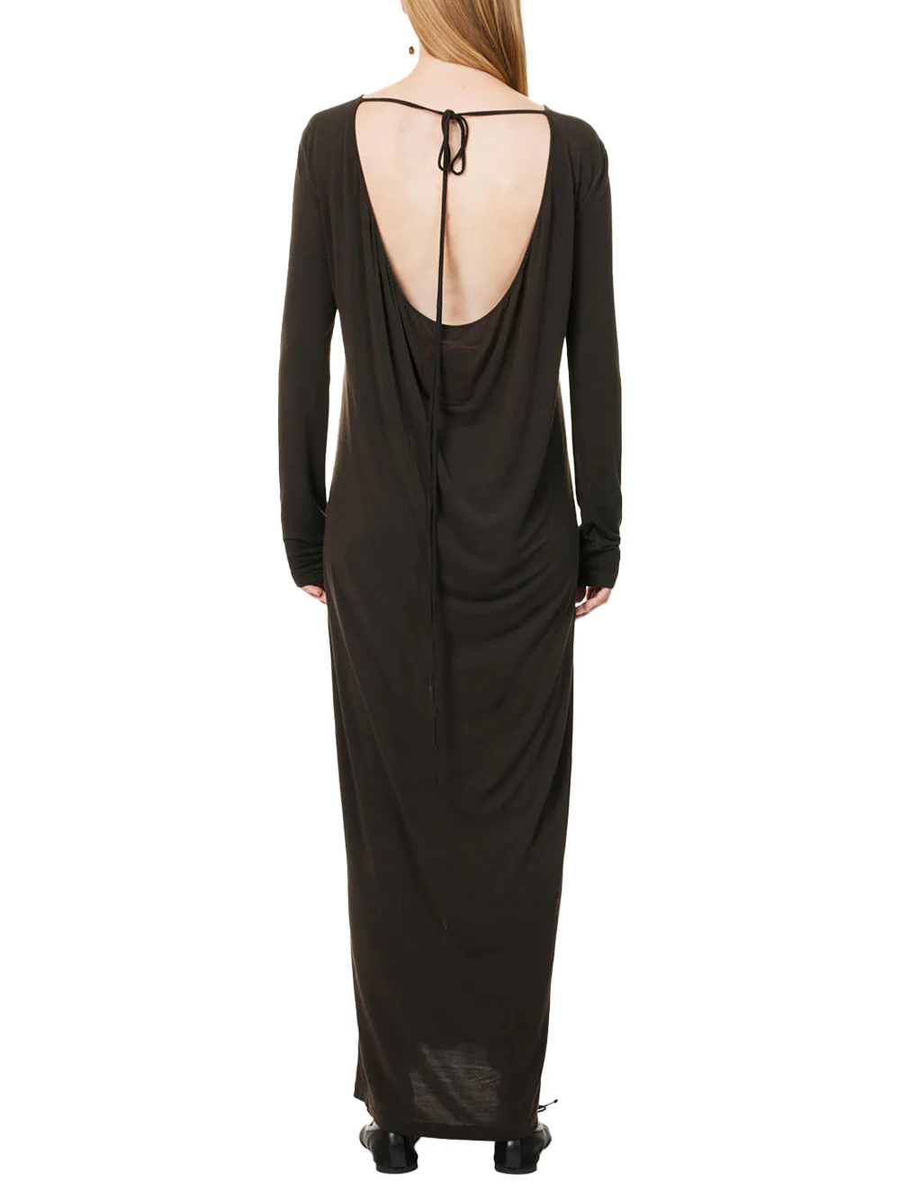Uma Wang long-sleeve maxi dress Brown - Image 5