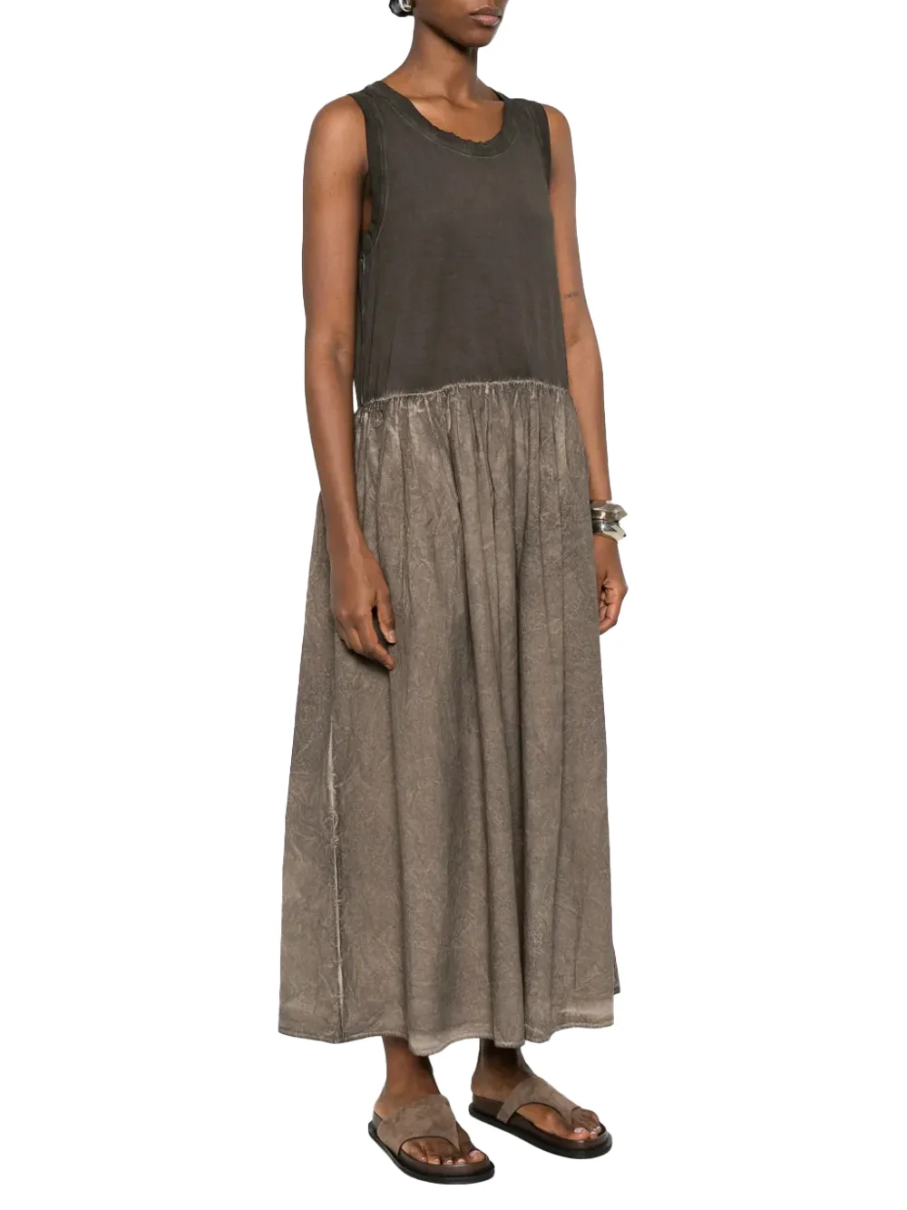 Uma Wang Duma Dress Grey Brown - Image 3