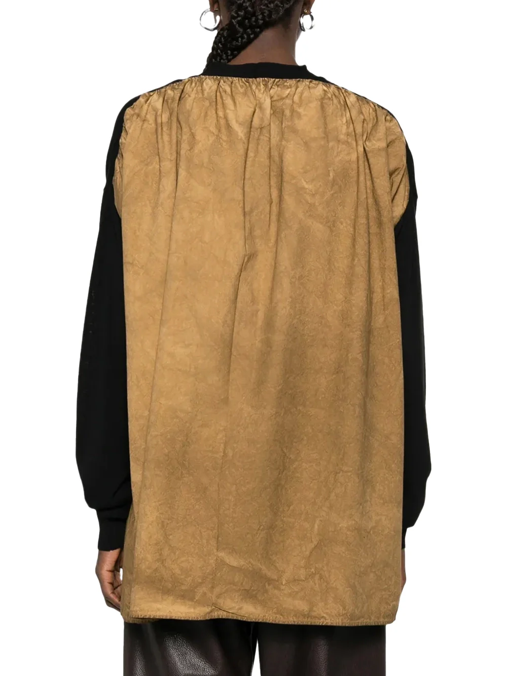 Uma Wang Front-Pocket Cardigan Black/Mustard - Image 5