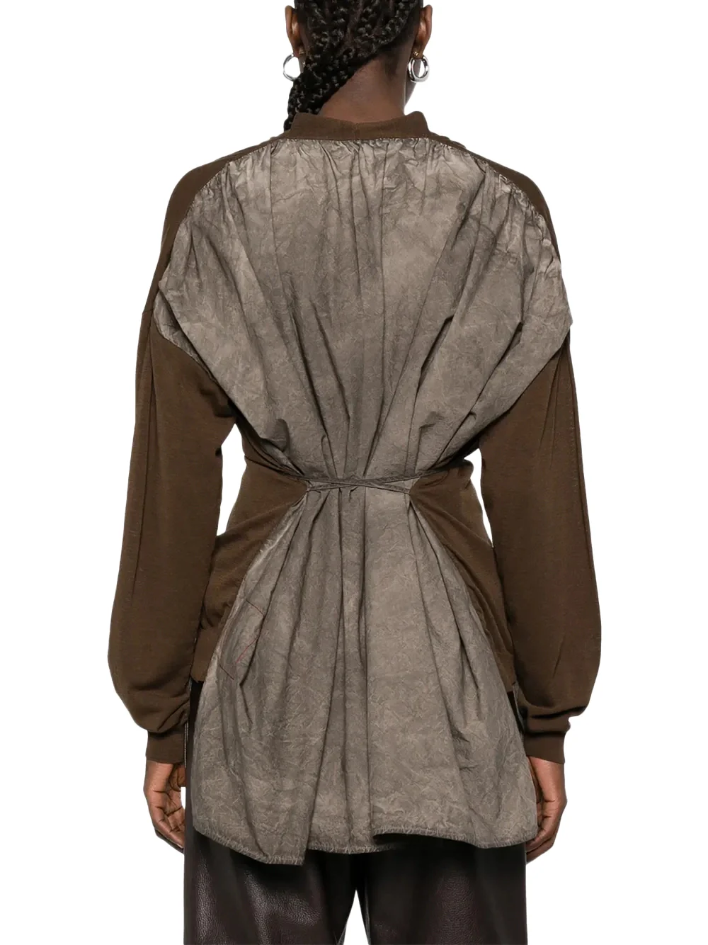Uma Wang Front-Pocket Cardigan Brown - Image 4