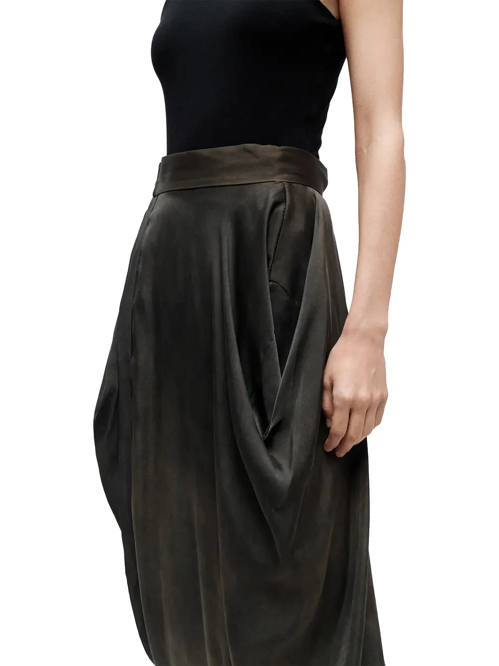 Uma Wang Gink Skirt Dark Grey - Image 4