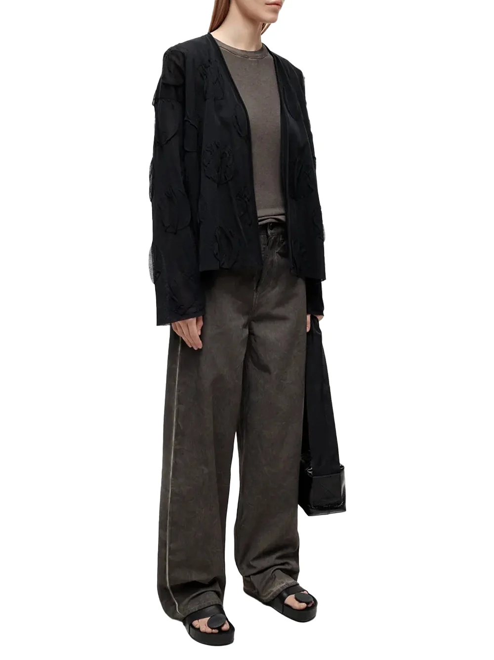 Uma Wang Phyllis Trousers Grey Brown - Image 2