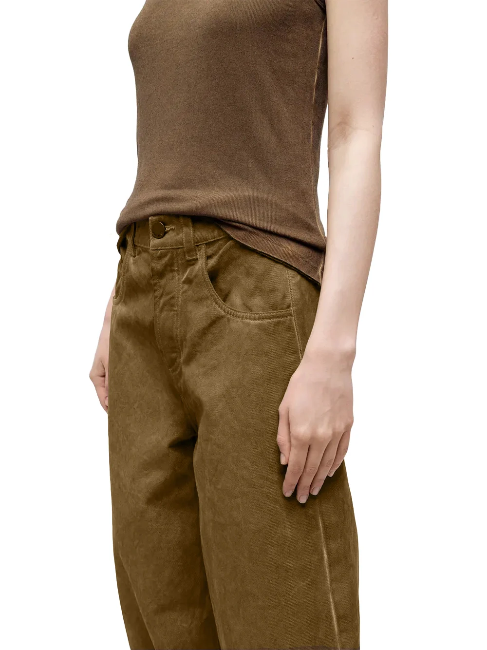 Uma Wang Phyllis Trousers Mustard - Image 4
