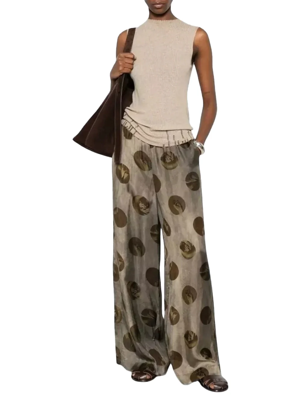 Uma Wang Sleeveless Top Tan - Image 2