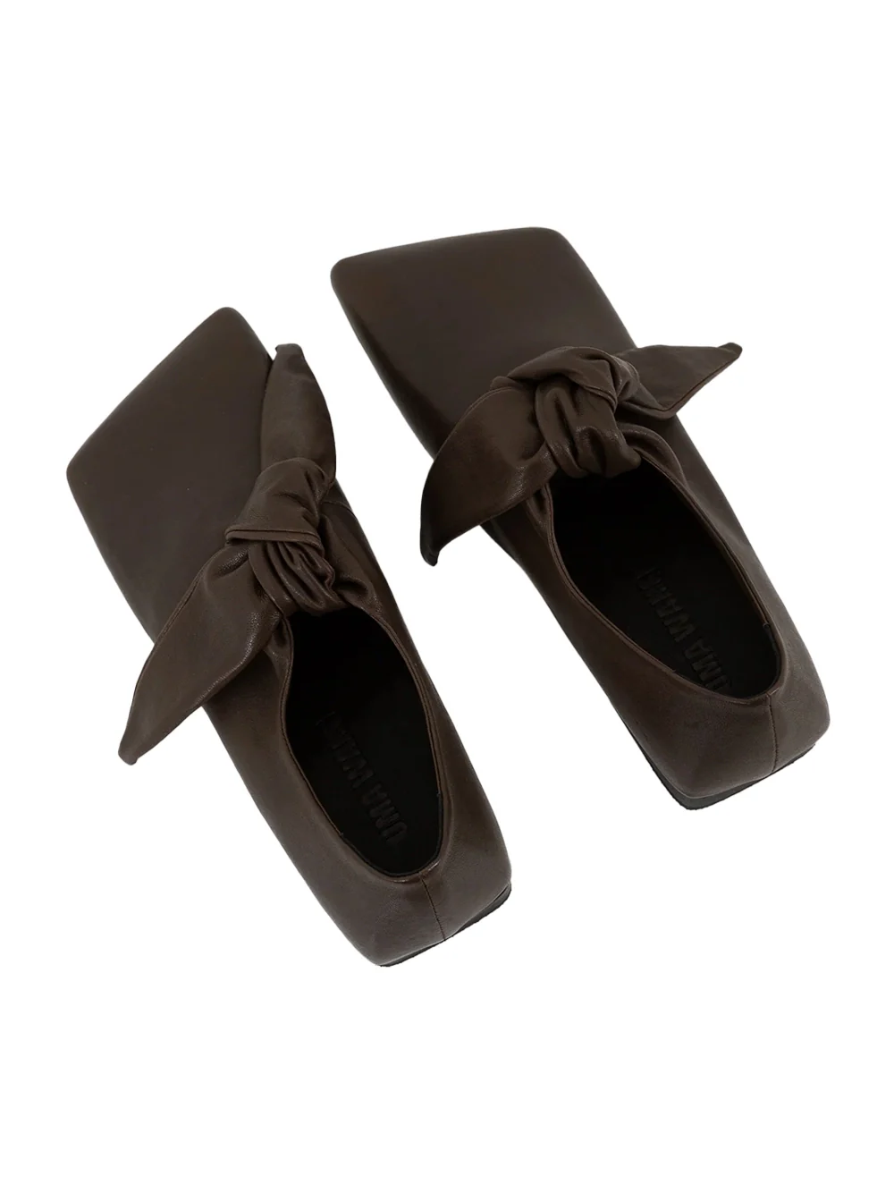 Uma Wang Square Knotted Flat Dark Olive - Image 4