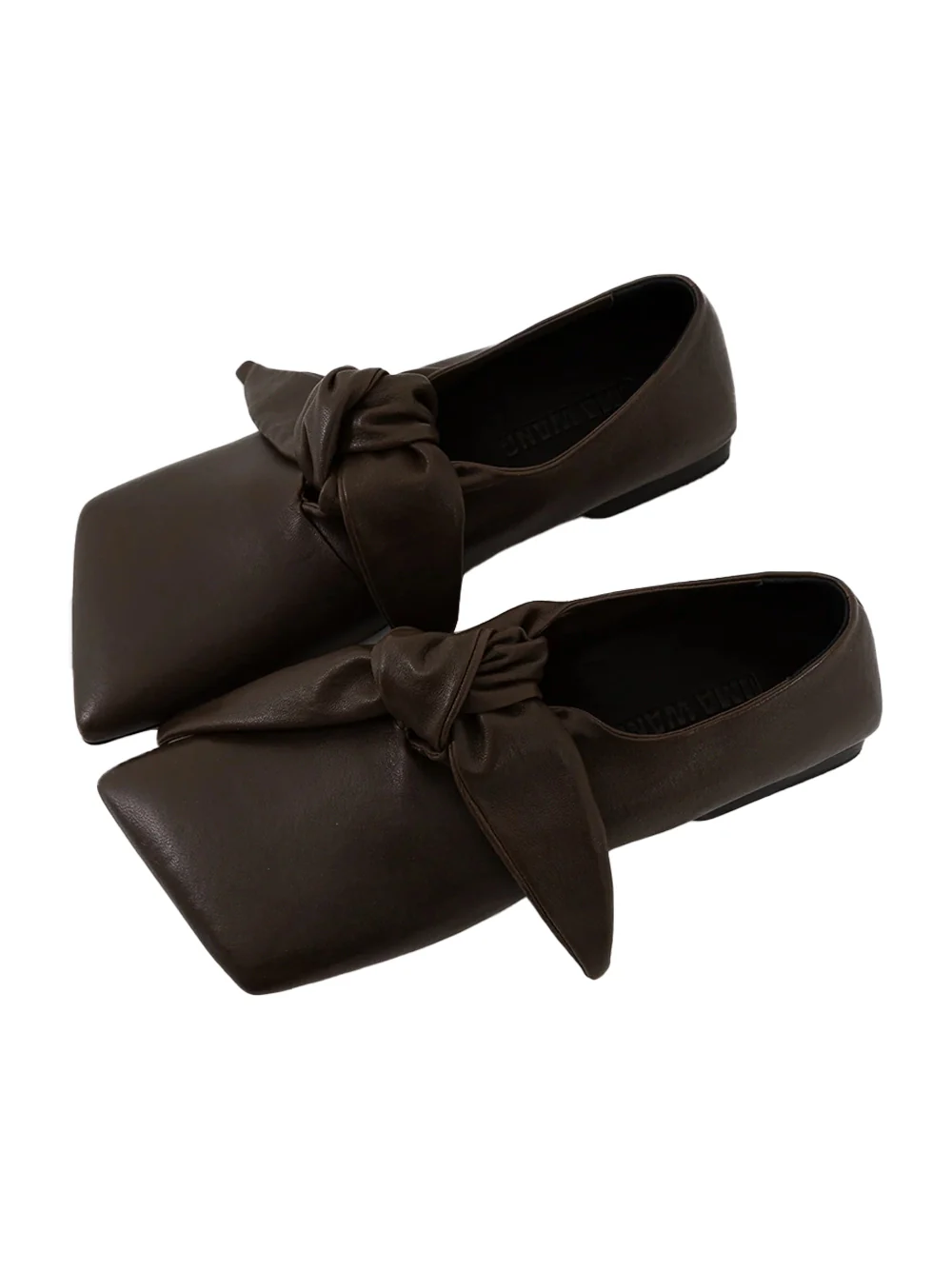 Uma Wang Square Knotted Flat Dark Olive - Image 6