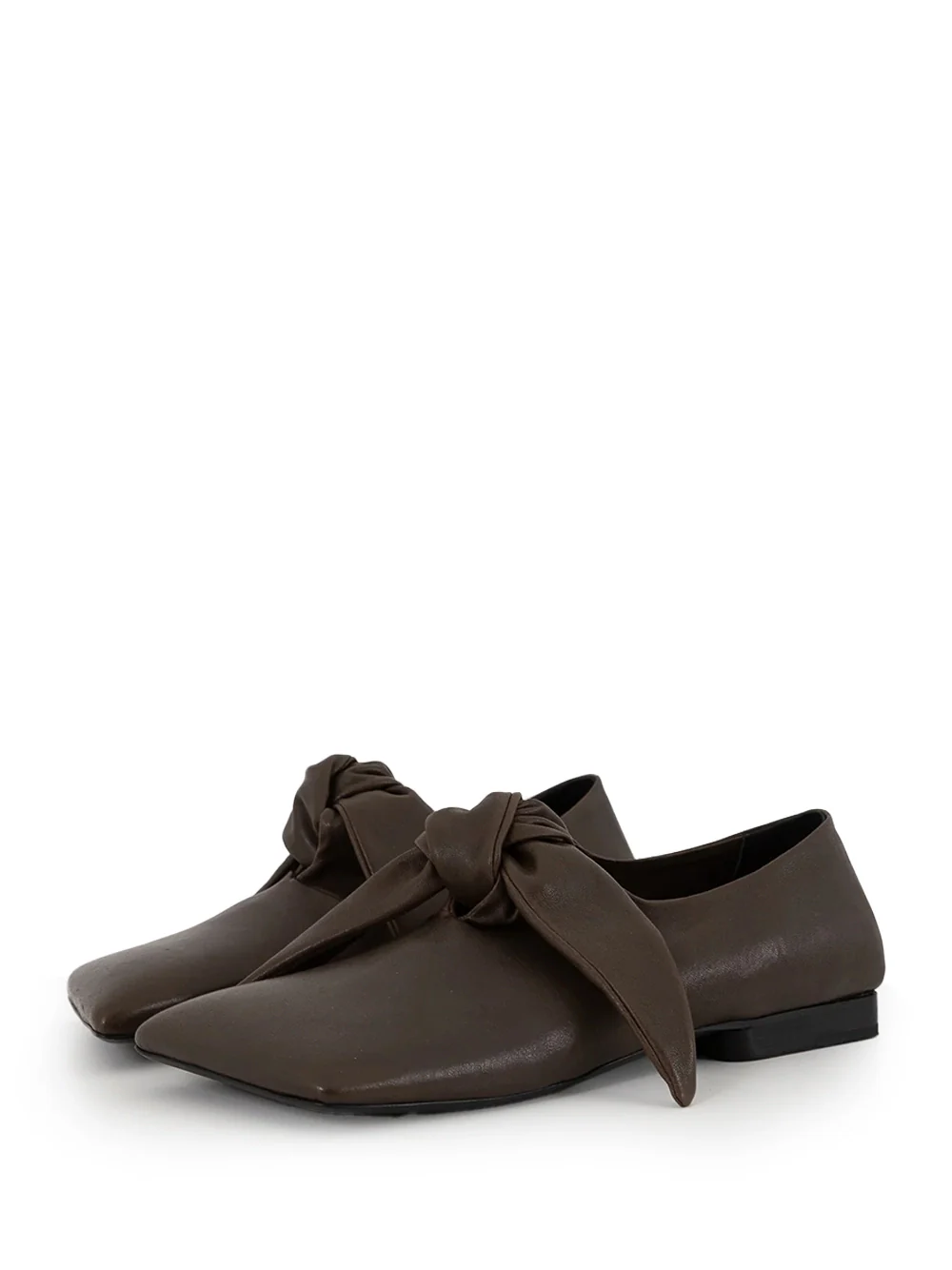 Uma Wang Square Knotted Flat Dark Olive - Image 7