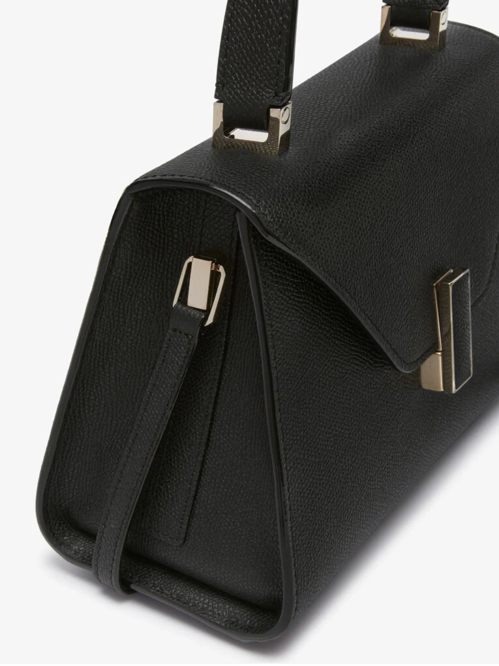 Valextra Iside Top Handle Mini Bag Black - Image 3