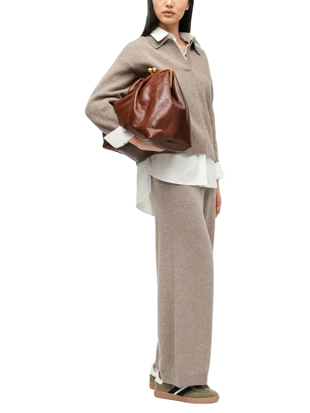 Weekend Maxmara Josef Knit Trousers Hazelnut - Image 2