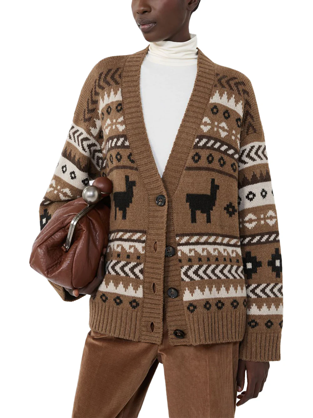 Weekend Maxmara ovatta cardigan Camel - Image 3
