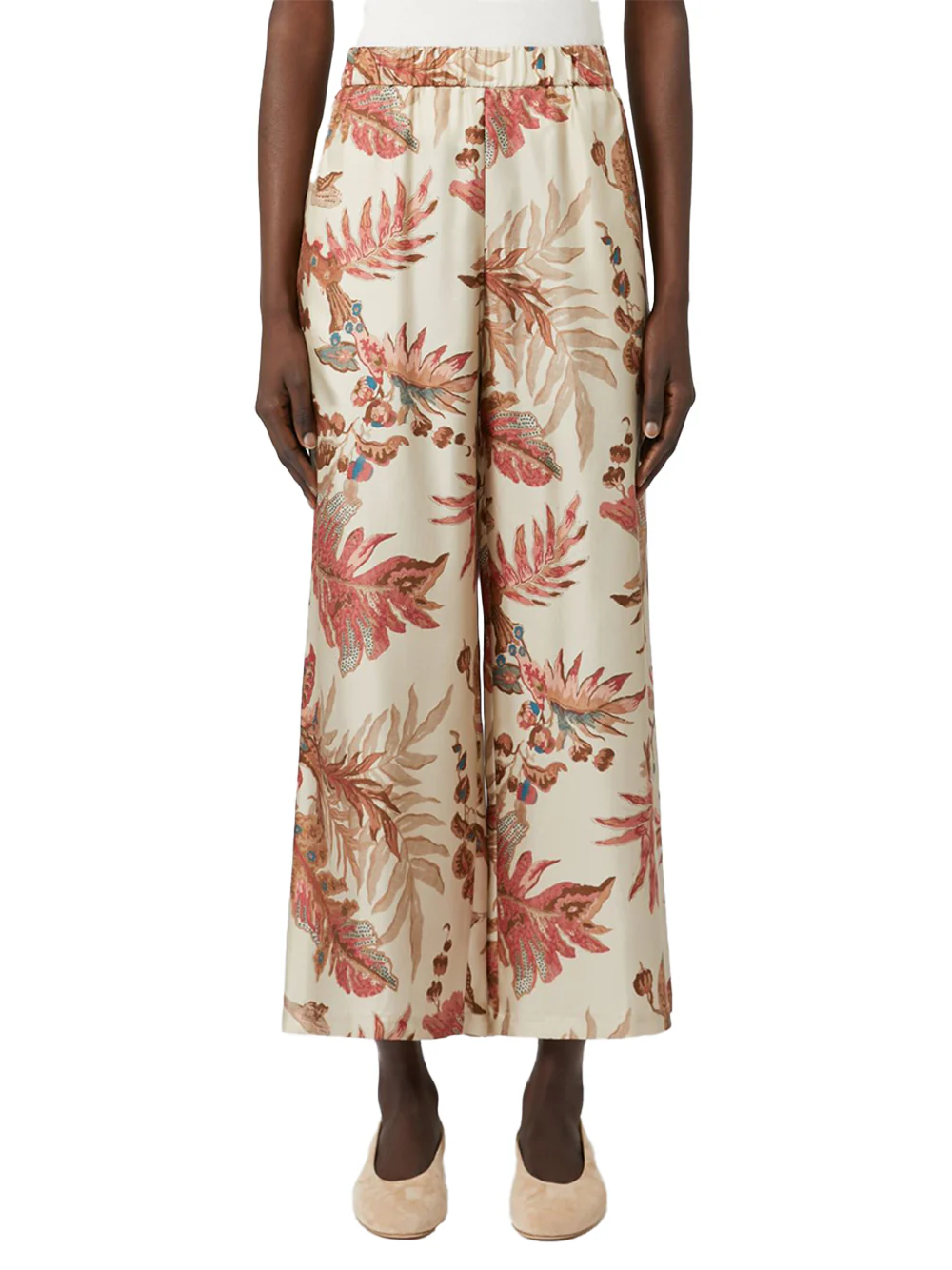 Weekend Maxmara Printed silk twill trousers - Image 3