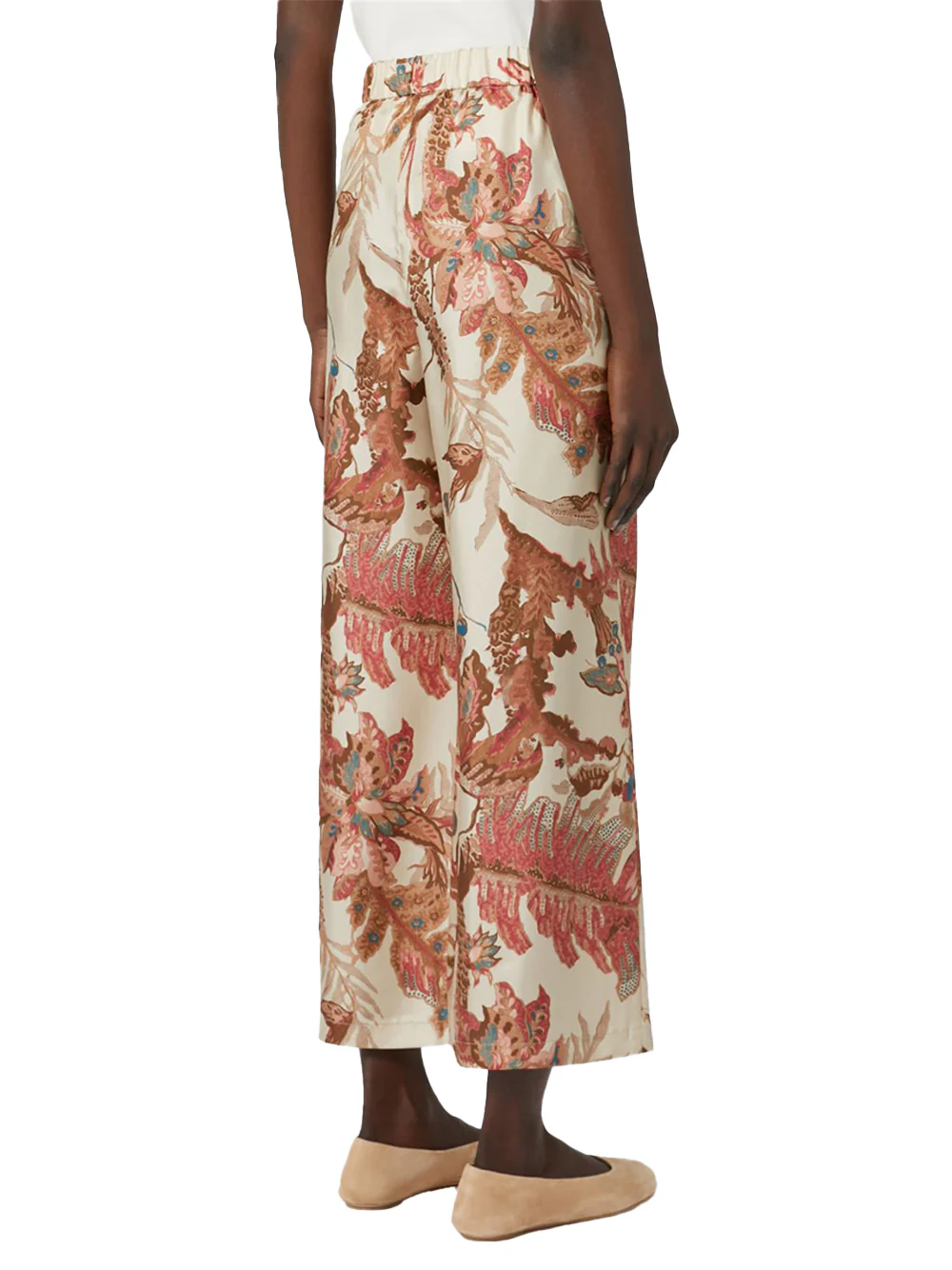 Weekend Maxmara Printed silk twill trousers - Image 4