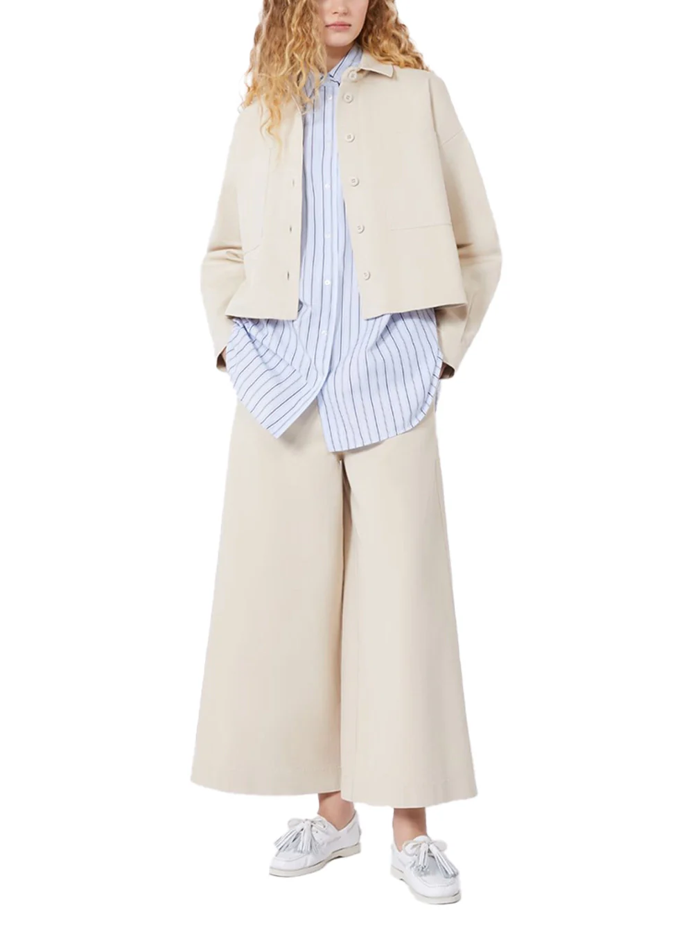 Weekend Maxmara Wkdariete Trousers Sand - Image 2