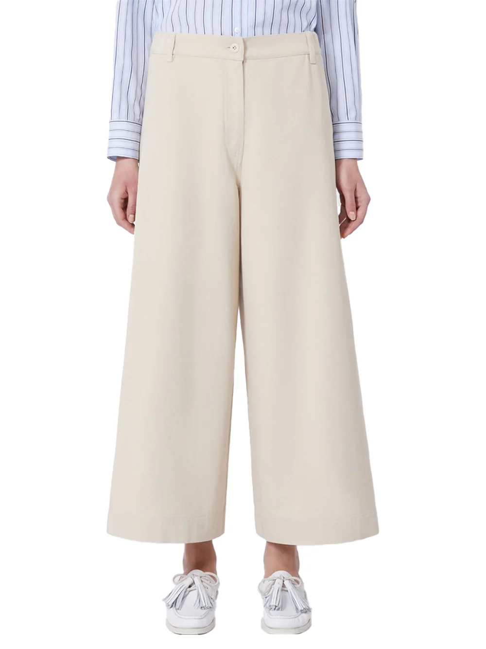 Weekend Maxmara Wkdariete Trousers Sand - Image 3