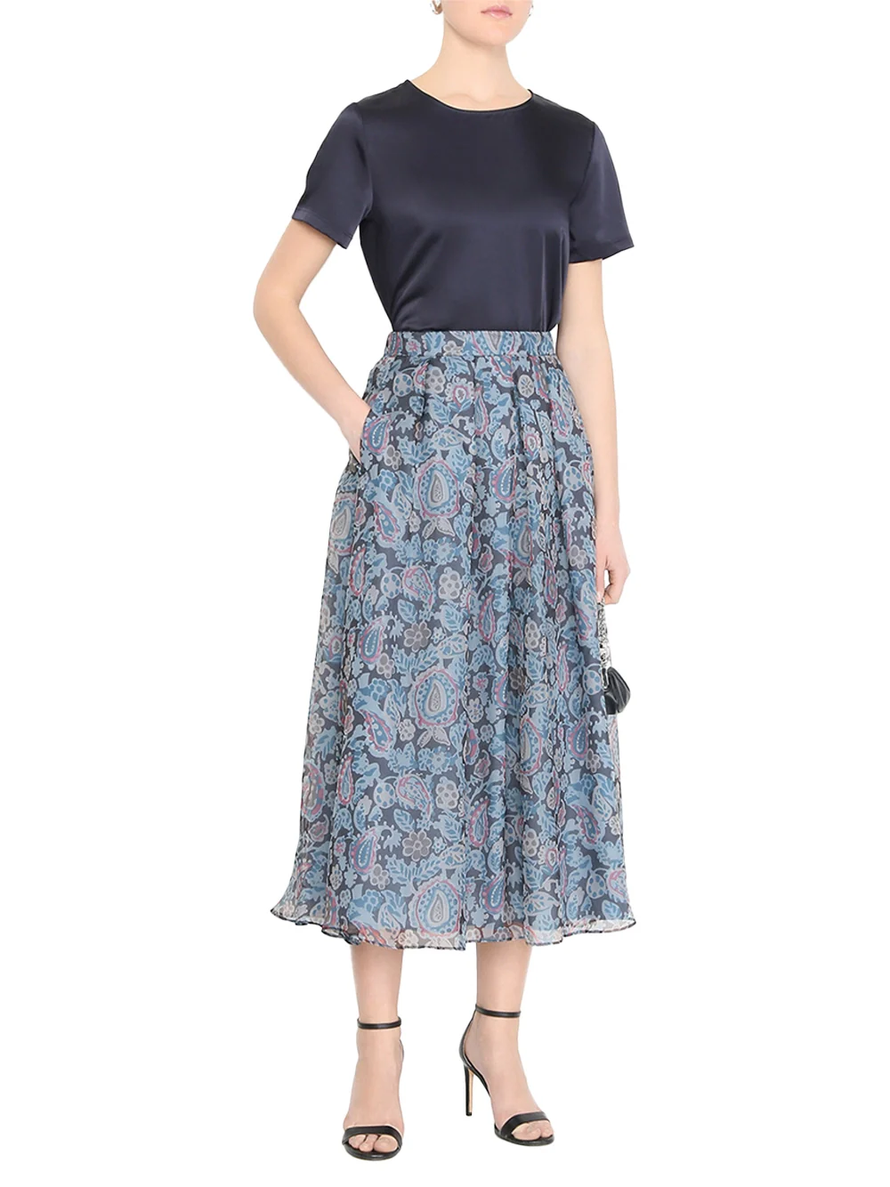 Weekend Maxmara Wkdpanteon Skirt Blue - Image 2