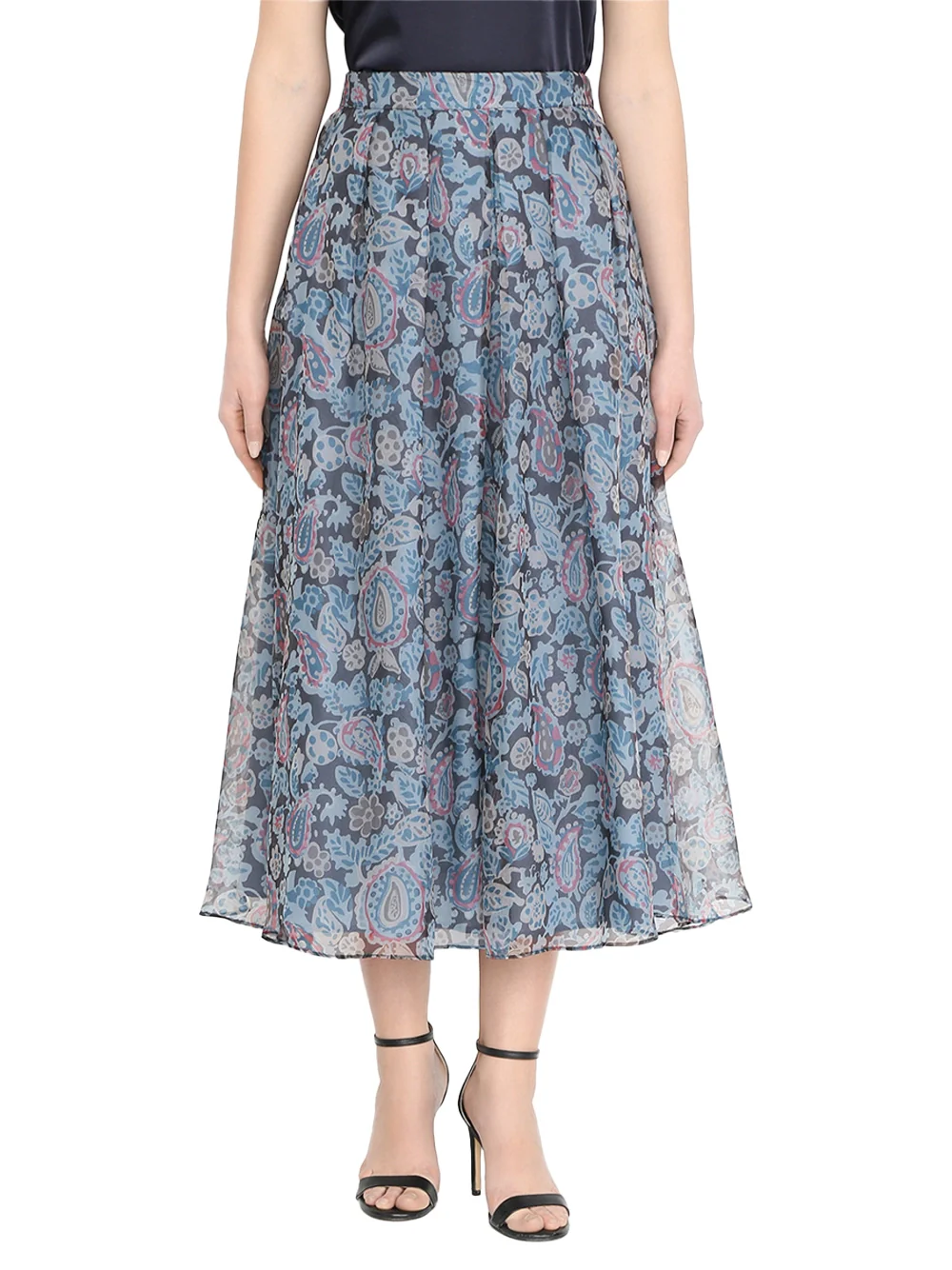 Weekend Maxmara Wkdpanteon Skirt Blue - Image 3
