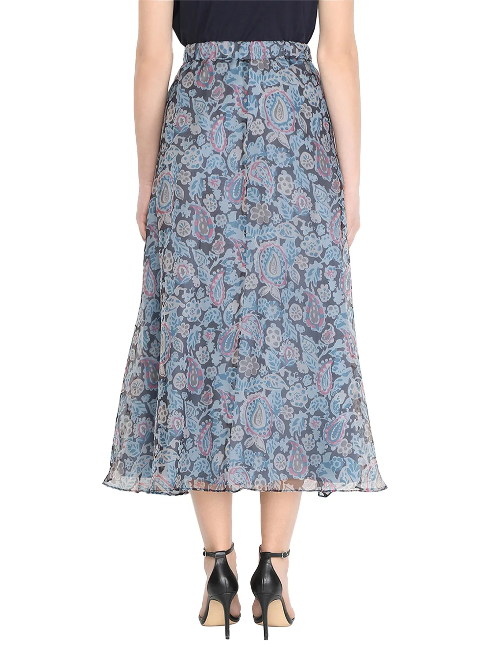 Weekend Maxmara Wkdpanteon Skirt Blue - Image 4