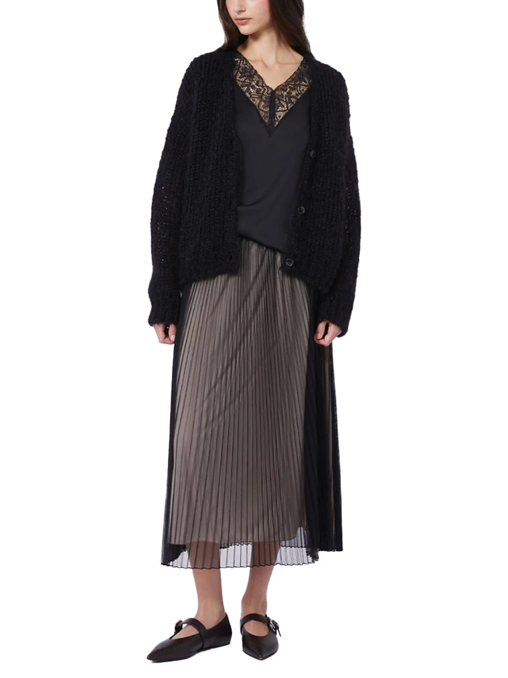 Weekend Maxmara Wkdbaby Tulle Skirt Black - Image 2