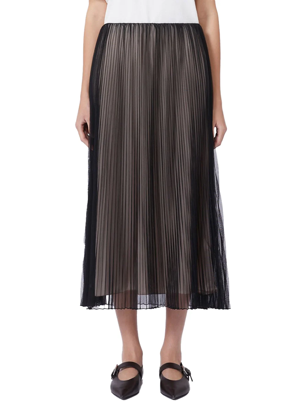Weekend Maxmara Wkdbaby Tulle Skirt Black - Image 3