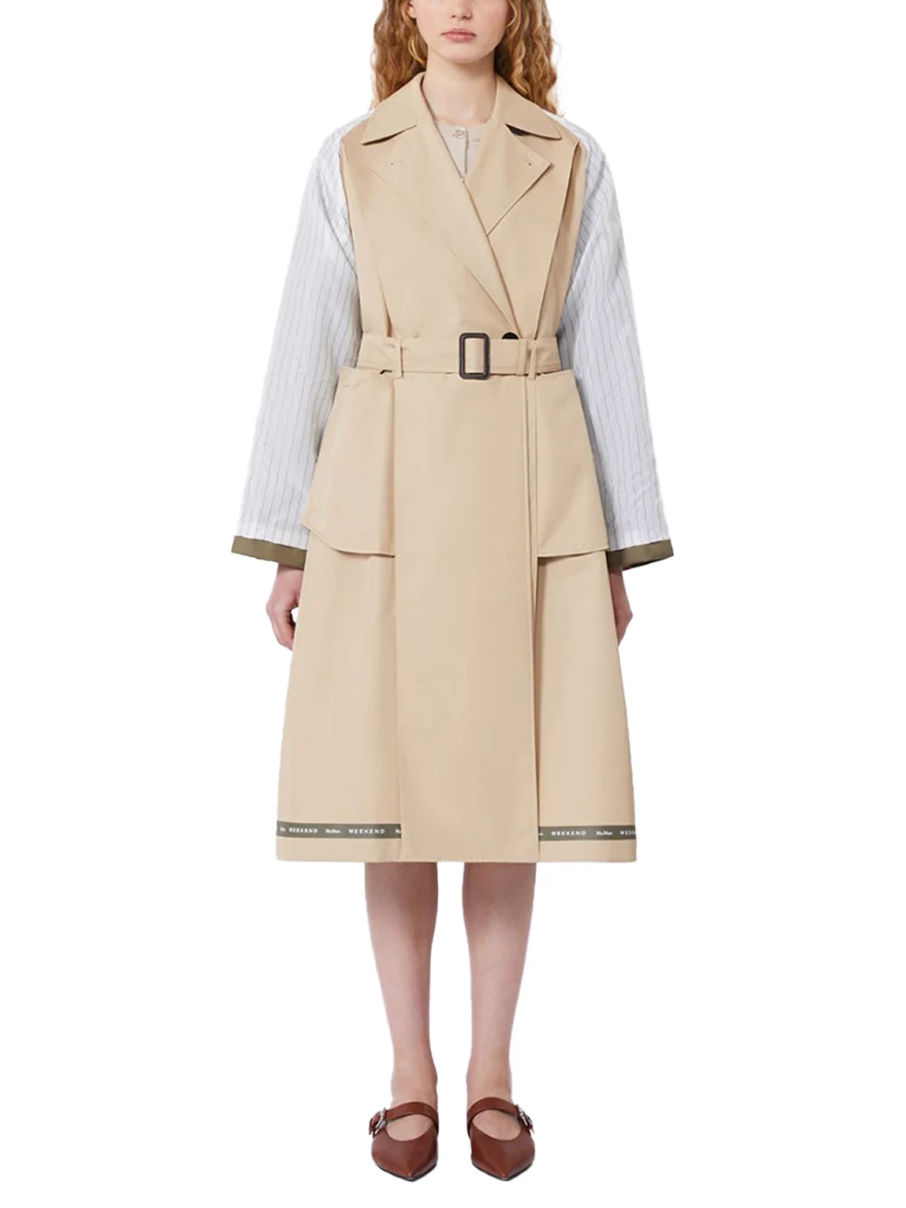 Weekend Maxmara WKDCANASTA Trench Coat Beige - Image 3