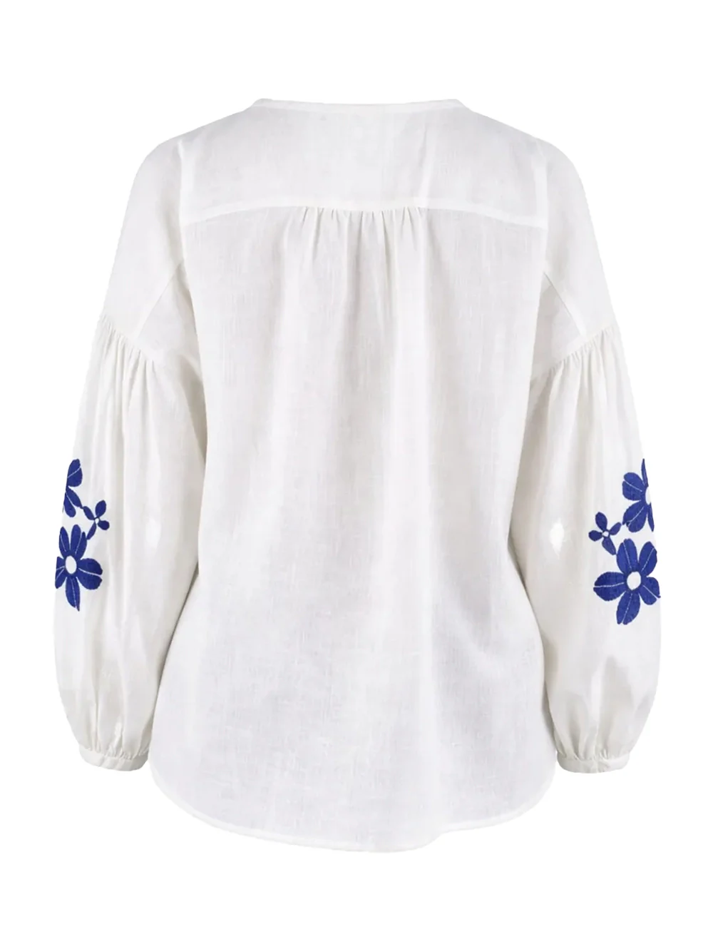 Weekend Maxmara Wkdestro Shirt White Blue - Image 2