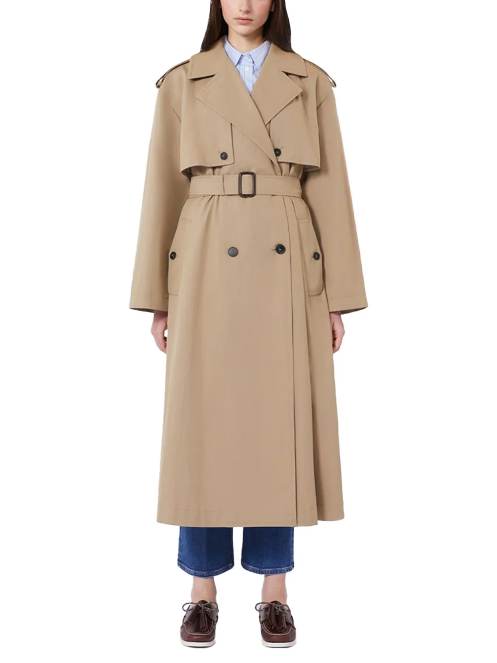 Weekend Maxmara WKDGIUNCHI Trench Coat Hazelnut - Image 3