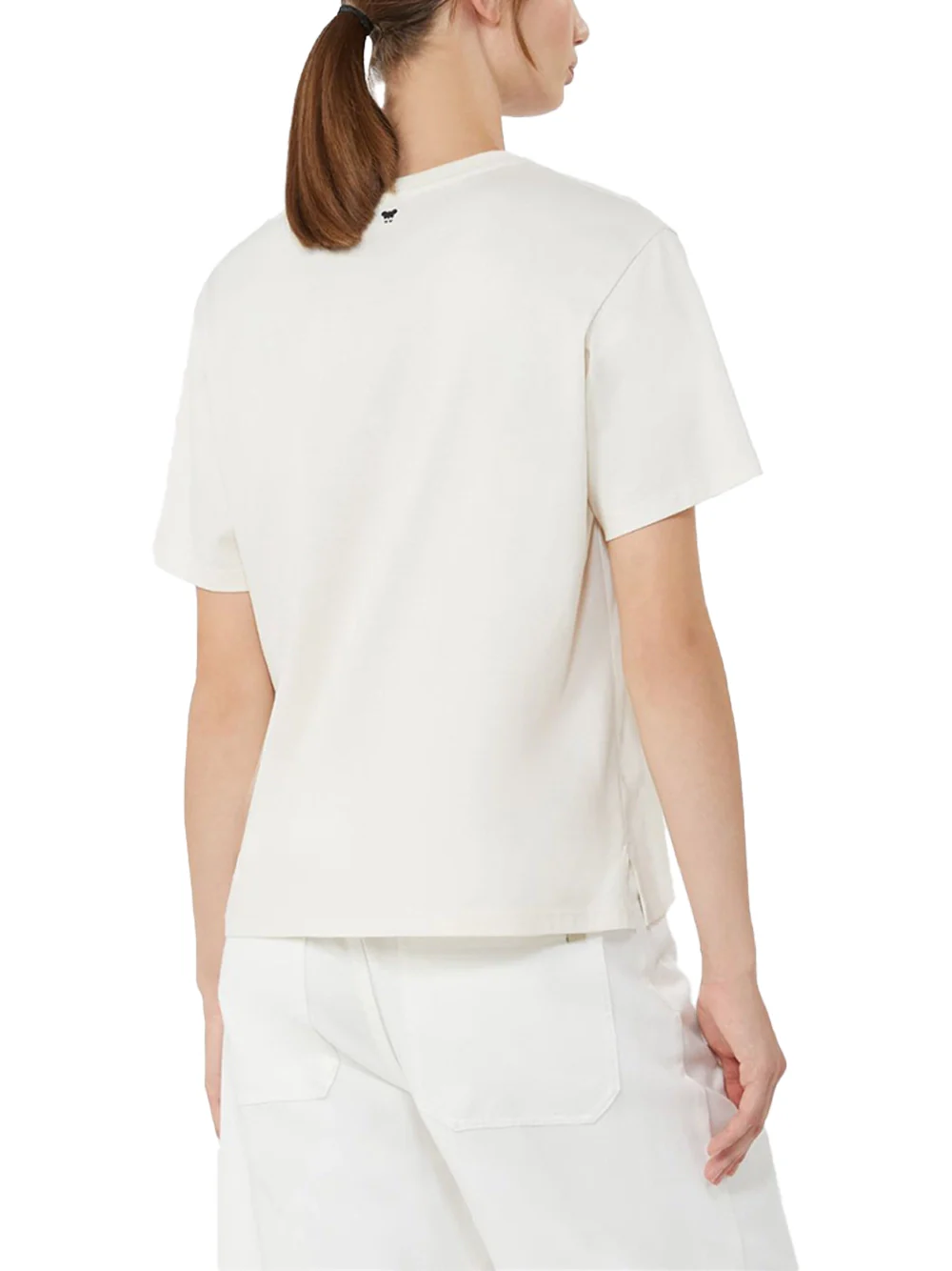 Weekend Maxmara Cotton Jersey T-Shirt White - Image 5