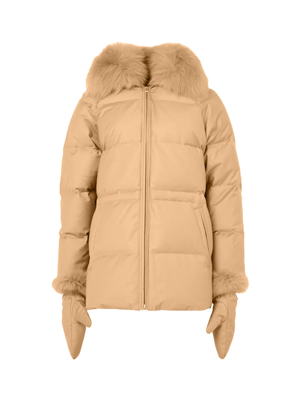 Yves Salomon down coat Macadamia - Image 2