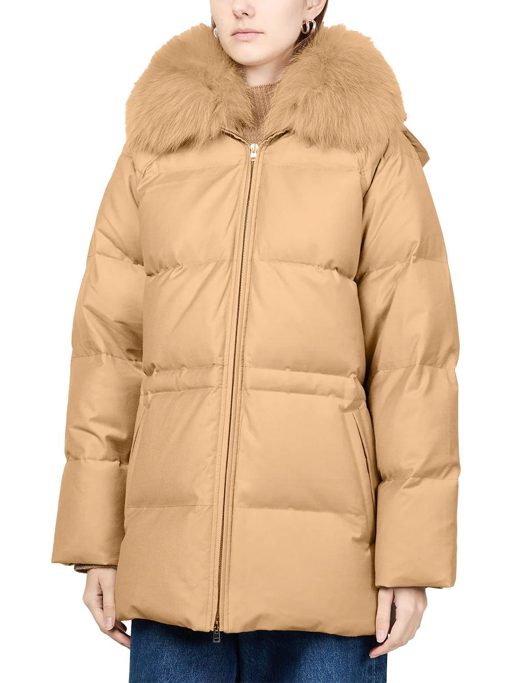 Yves Salomon down coat Macadamia - Image 7