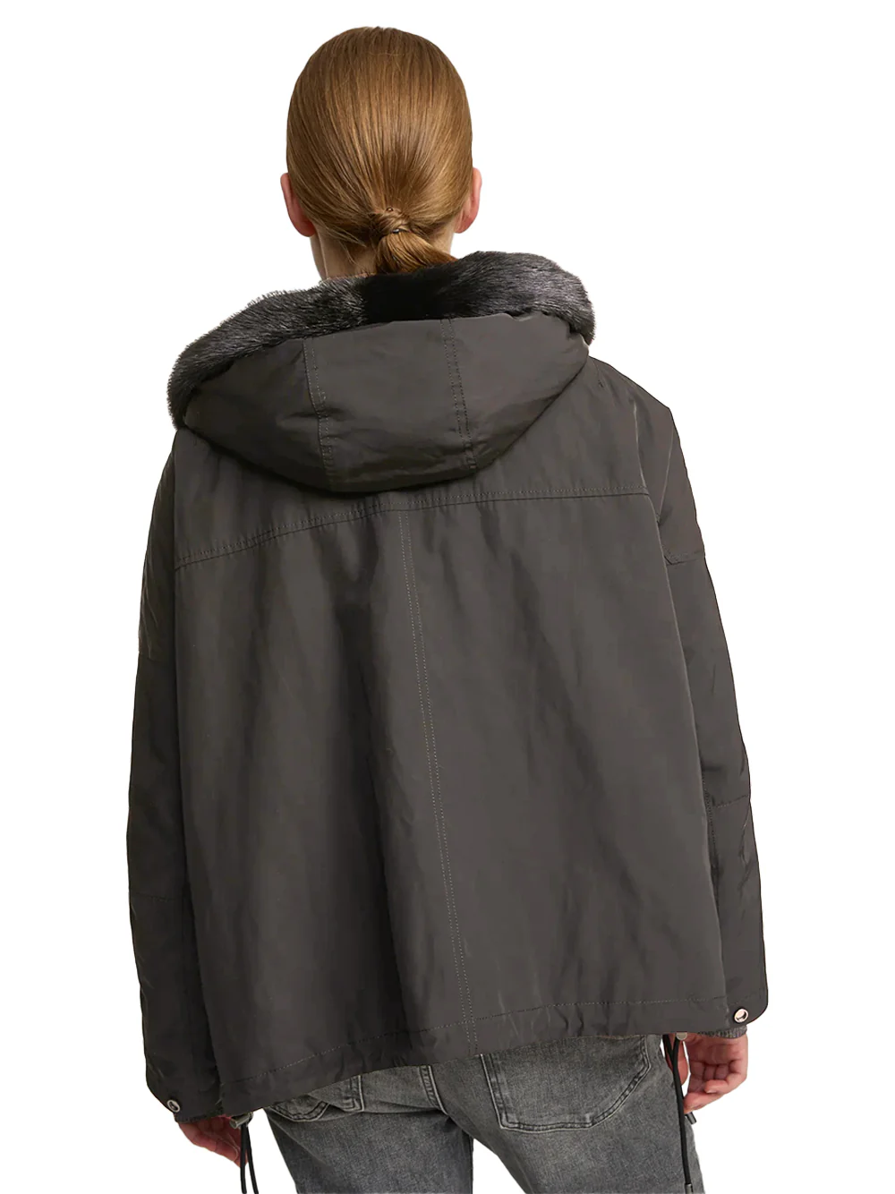 Yves Salomon reversible parka mink Mahogany - Image 7