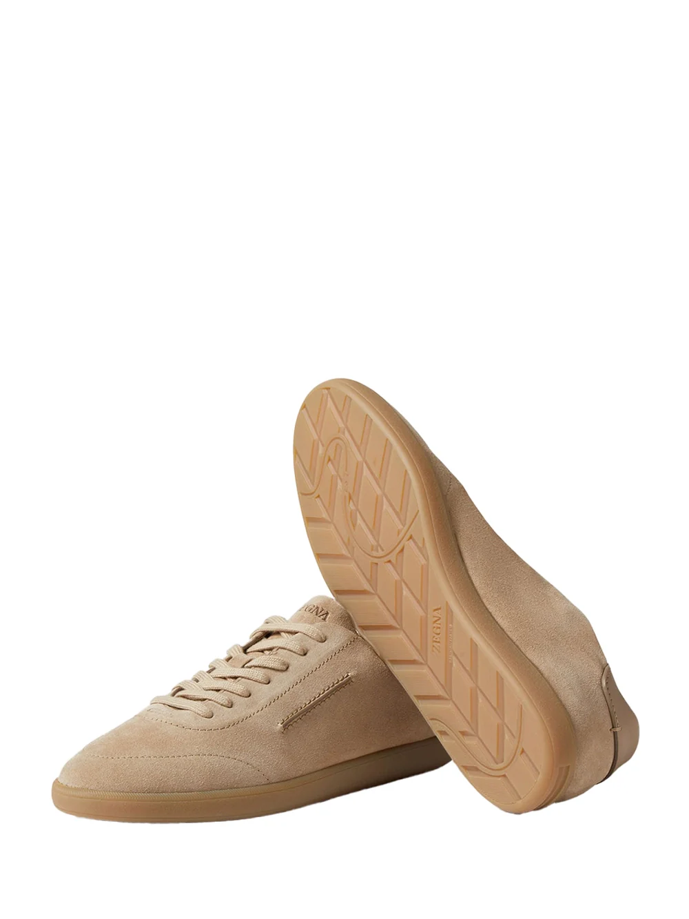 Zegna 232 Suede Sneakers Beige - Image 6