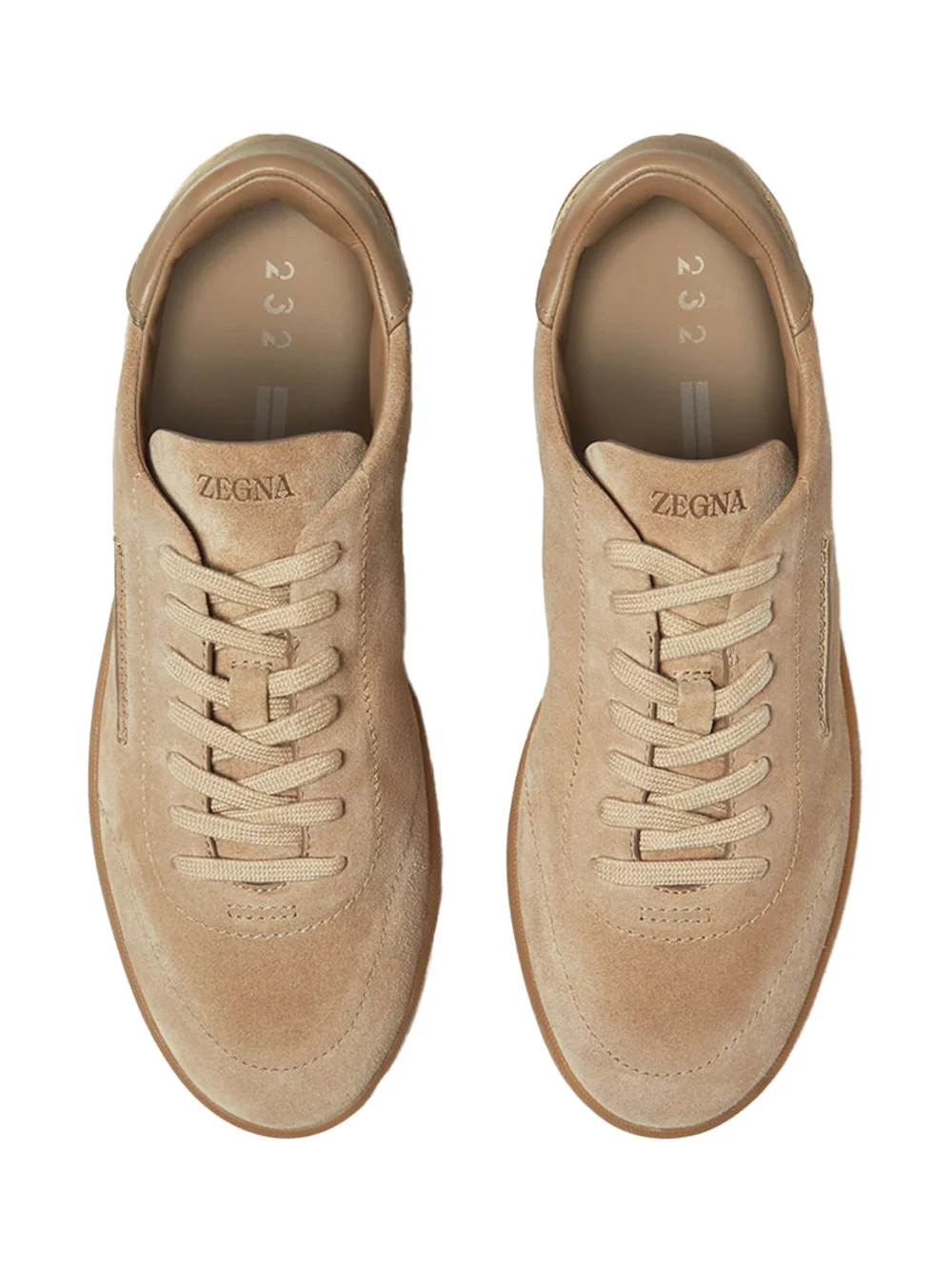 Zegna 232 Suede Sneakers Beige - Image 7