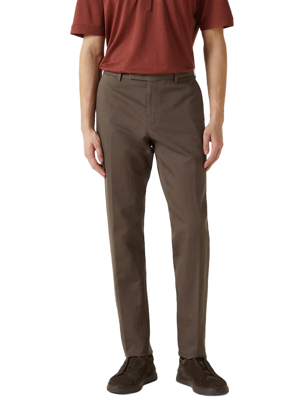 Zegna chino trousers Brown - Image 5