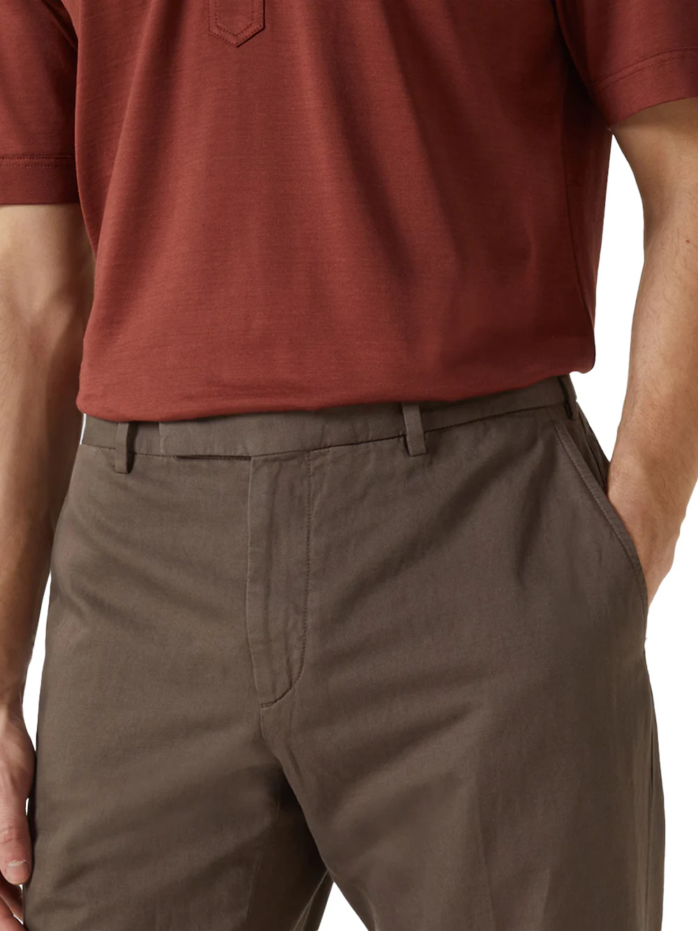 Zegna chino trousers Brown - Image 6