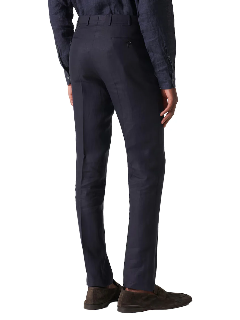 Zegna chino trousers Navy - Image 3