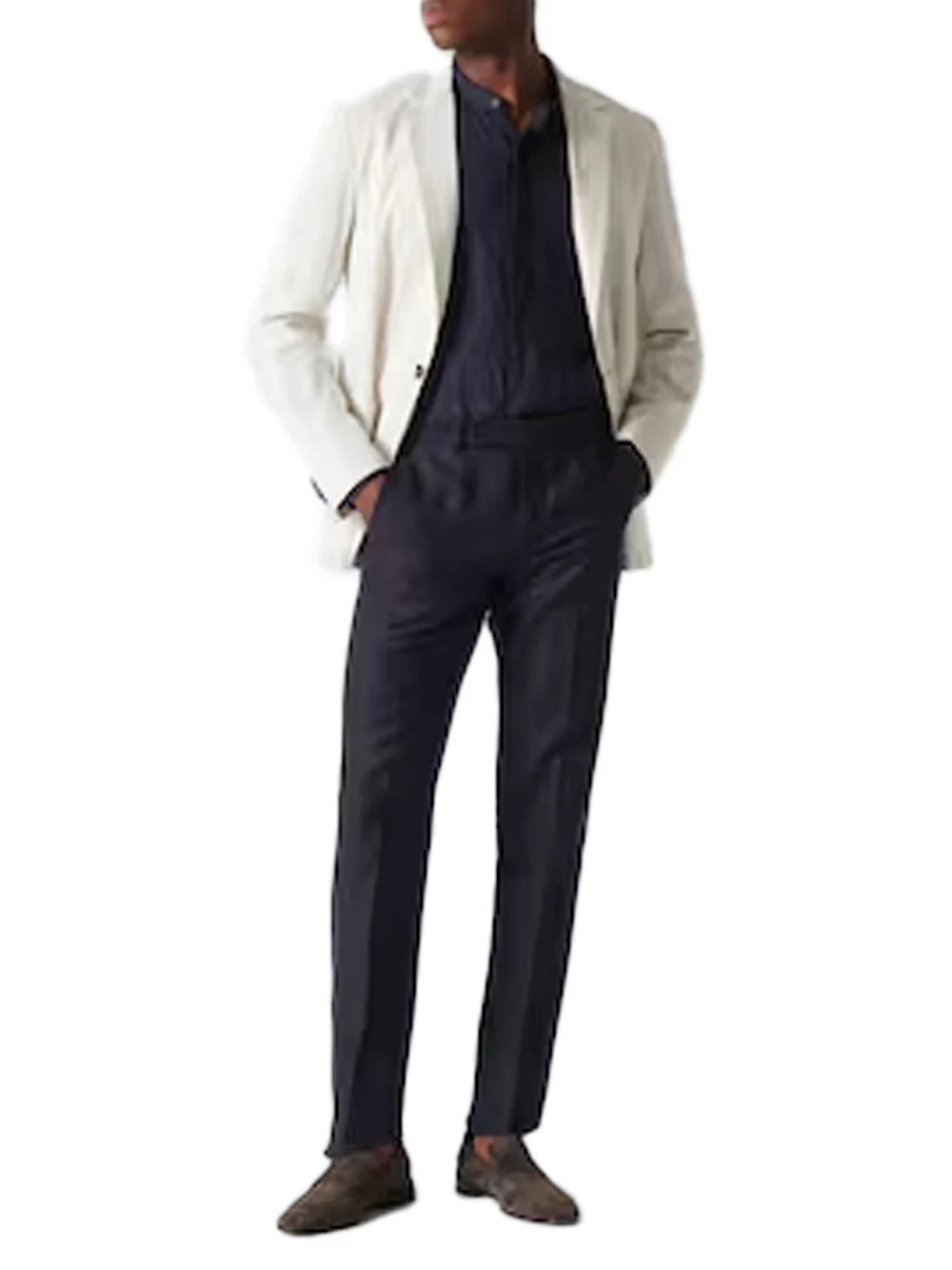 Zegna chino trousers Navy - Image 4