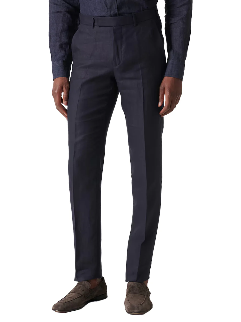 Zegna chino trousers Navy - Image 6