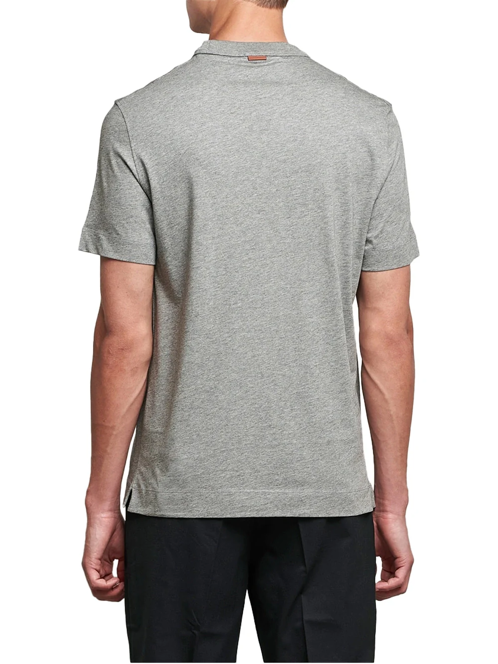 Zegna Crewneck T-Shirt Grey - Image 5