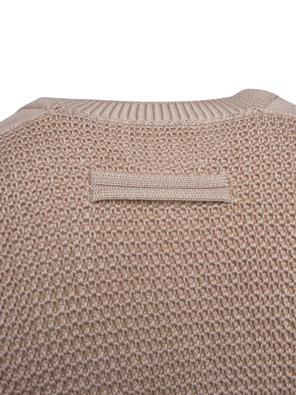 Zegna Men Honeycomb-Knit Cotton-Blend Jumper Beige - Image 4