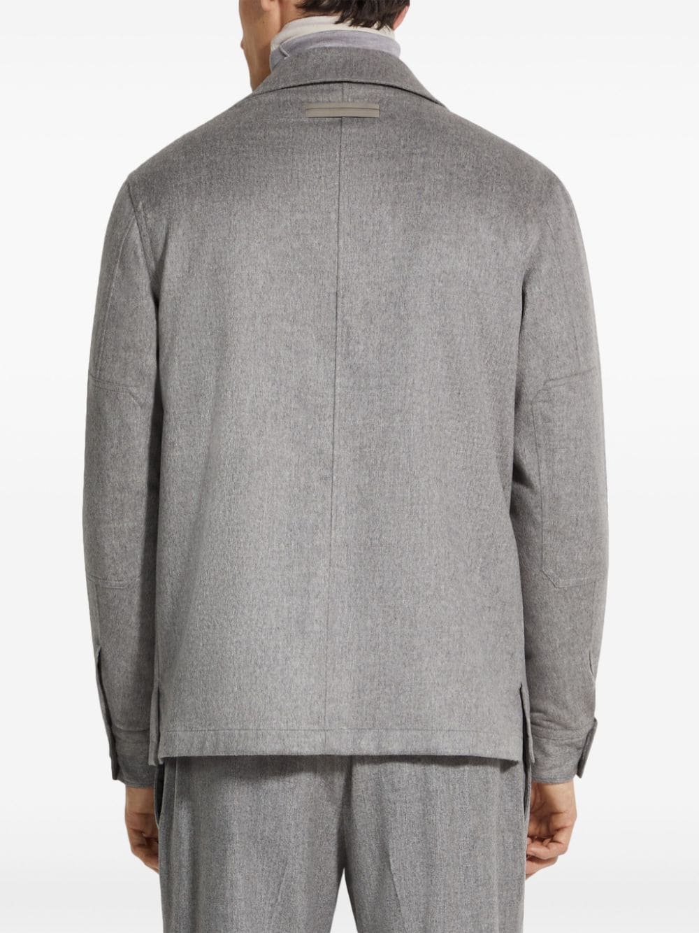 Zegna Men Oasi Alba Shirt Jacket Grey - Image 8