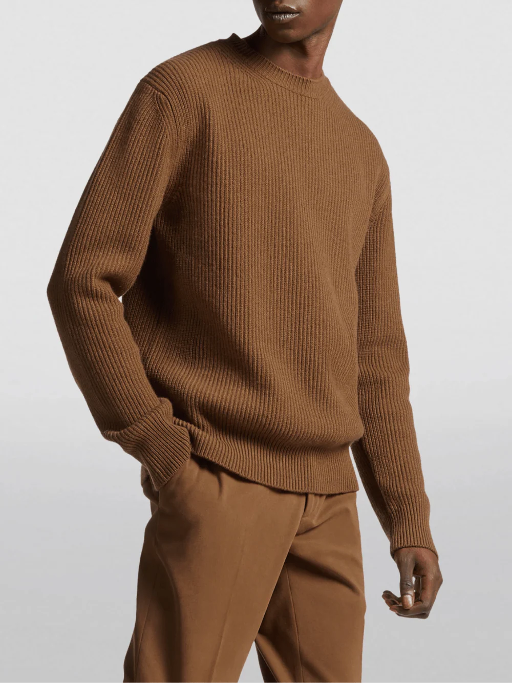 Zegna Men Oasi Cashmere Sweater Brown - Image 6