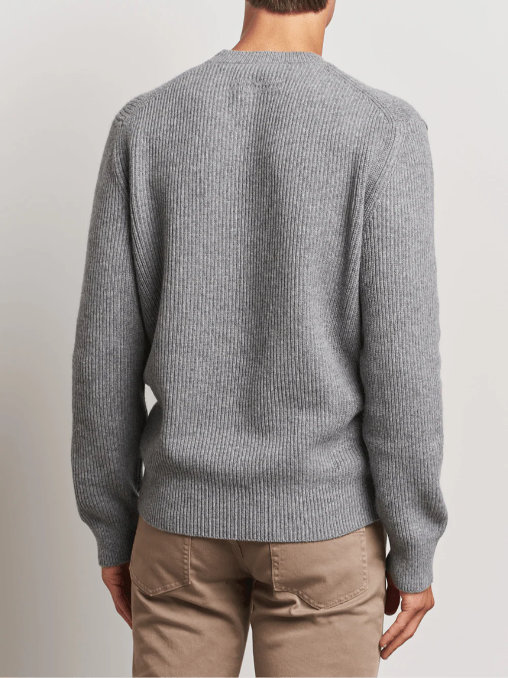 Zegna Men Oasi Cashmere Sweater Grey - Image 7