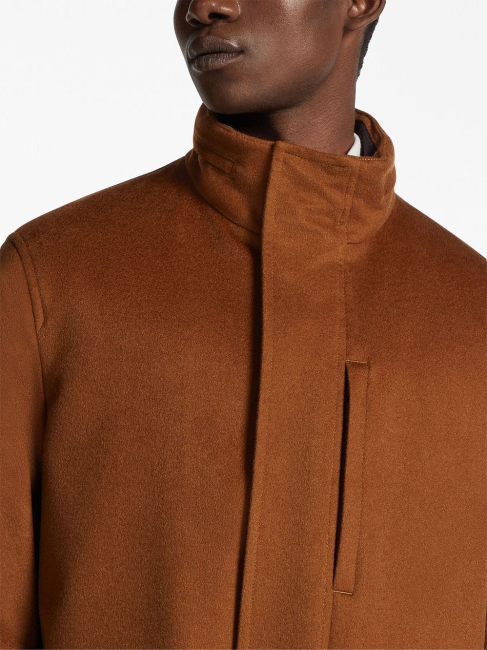 Zegna Men Saharan Cashmere Jacket Brown - Image 4