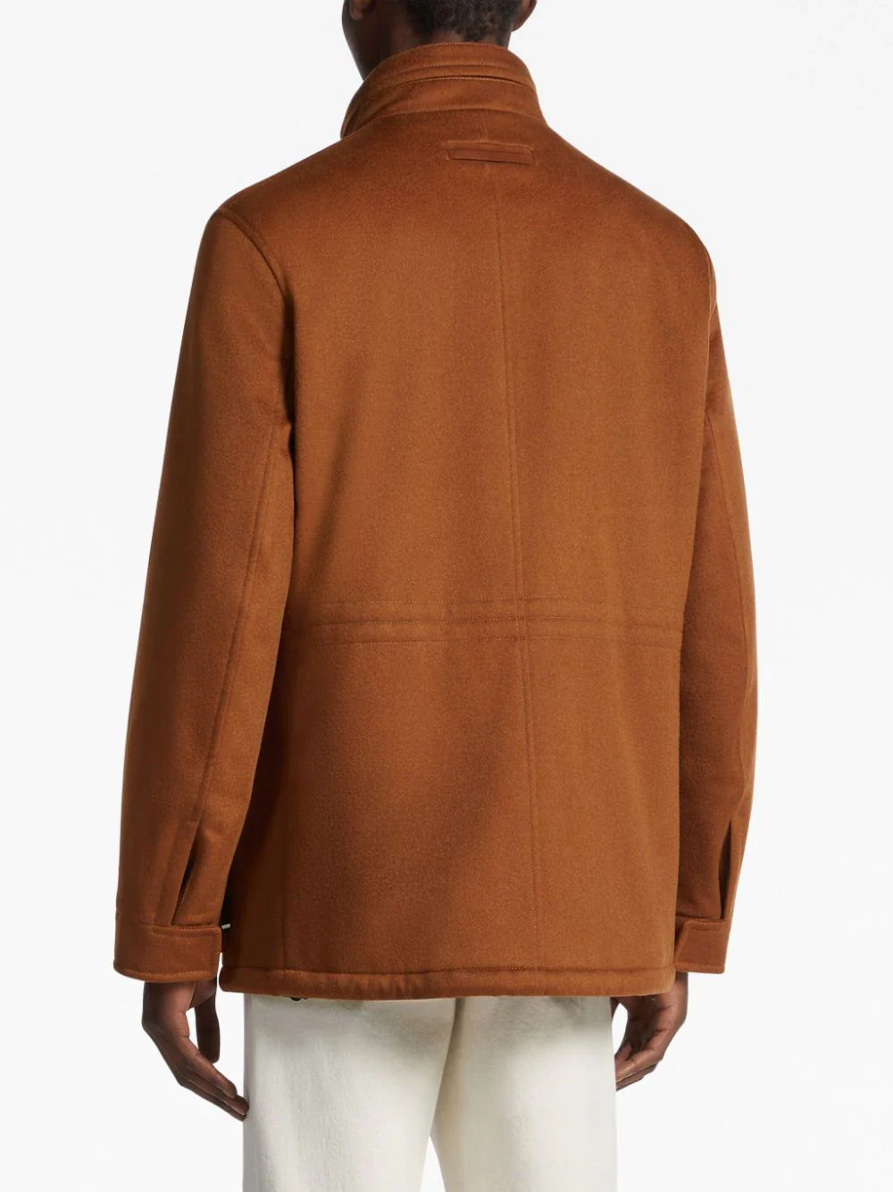 Zegna Men Saharan Cashmere Jacket Brown - Image 5