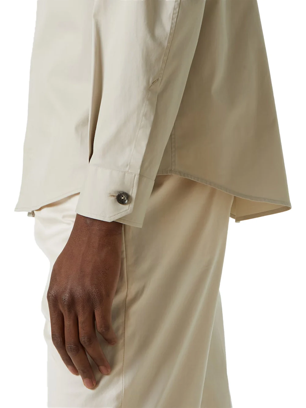 Zegna Cotton-Blend Overshirt White Melange - Image 5