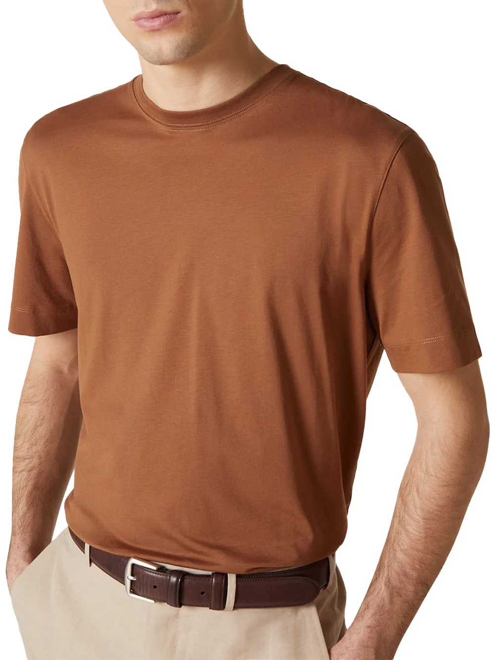 Zegna T-Shirt Brown - Image 4