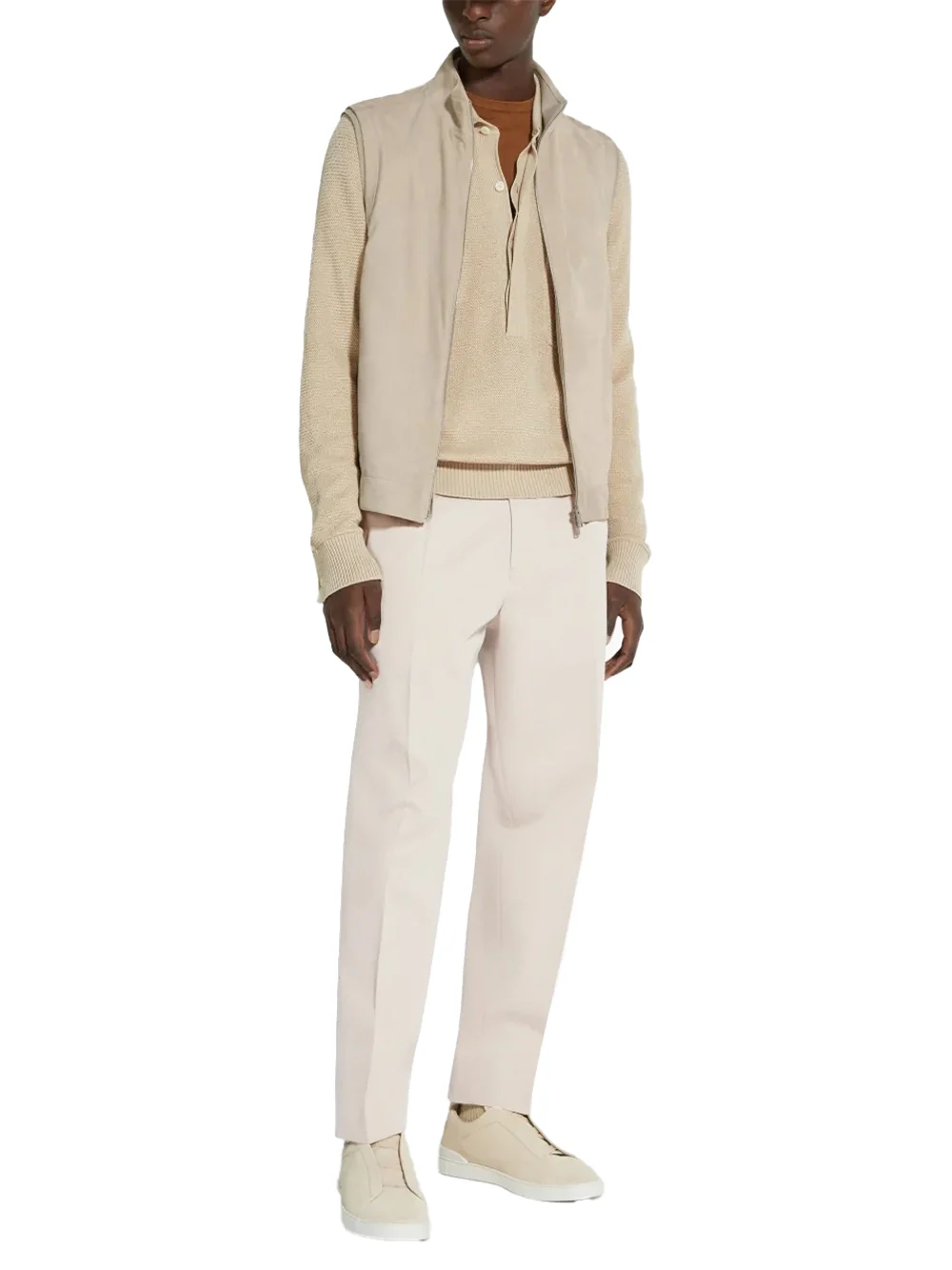Zegna Tailored Trousers Sand - Image 2
