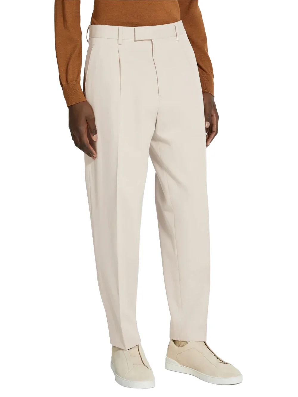Zegna Tailored Trousers Sand - Image 3