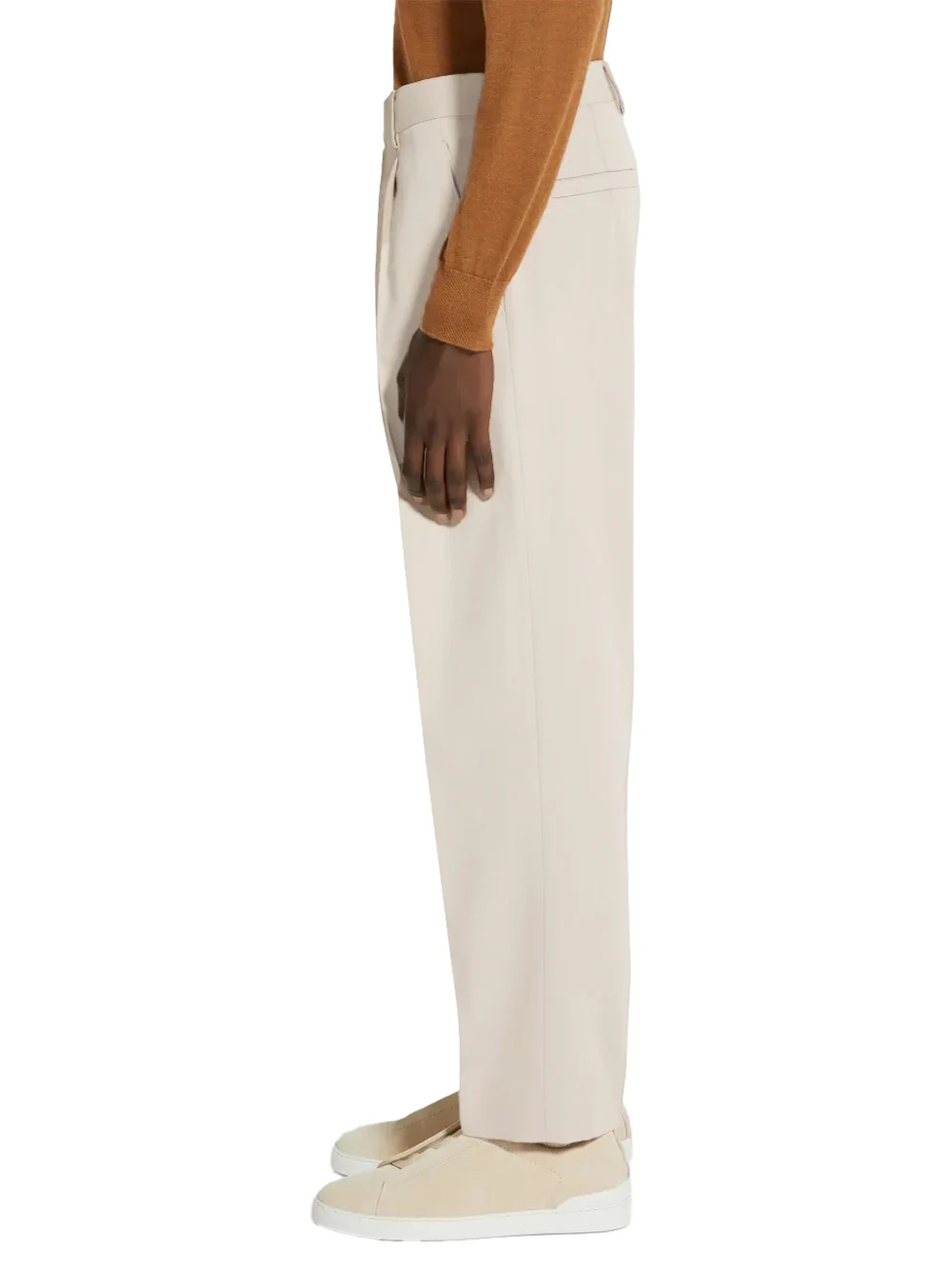 Zegna Tailored Trousers Sand - Image 5